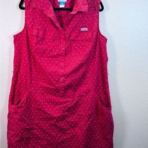 Columbia Red Polka Dot Dress
